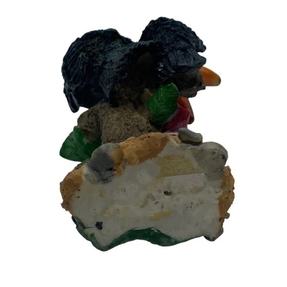 Belize Toucans with Roses Resin Figurine - Picture 6 of 8
